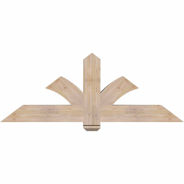 Ekena Millwork Redmond Smooth Timber Gable Bracket, Douglas Fir, 60"W x 22"H x 5 1/2"D x 5 1/2"F, 9/12 Pitch GBW060X22X0606RED00SDF - main